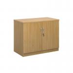 Systems double door cupboard 800mm high - oak DD8O