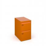 Steel 2 drawer executive filing cabinet 711mm high - orange DEF2OR