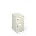 Steel 2 drawer executive filing cabinet 711mm high - white DEF2WH