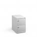 Steel 2 drawer executive filing cabinet 711mm high - white DEF2WH