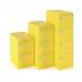 Steel 2 drawer executive filing cabinet 711mm high - yellow DEF2YE