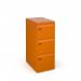 Steel 3 drawer executive filing cabinet 1016mm high - orange DEF3OR