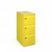 Steel 3 drawer executive filing cabinet 1016mm high - yellow DEF3YE