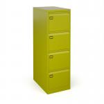 Steel 4 drawer executive filing cabinet 1321mm high - green DEF4GN