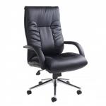 Derby high back executive chair - black faux leather DER300T1-BLK