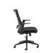 Duffy black mesh back operator chair with black fabric seat and black base DFY300T1-K