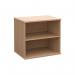 Deluxe desk high bookcase 600mm deep - beech DHBCB