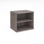 Deluxe desk high bookcase 600mm deep - grey oak