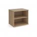 Deluxe desk high bookcase 600mm deep - Kendal Oak DHBCKO