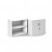 Deluxe desk high bookcase 600mm deep - Nebraska Oak DHBCNO