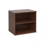 Deluxe desk high bookcase 600mm deep - walnut DHBCW