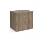 Deluxe double door desk high cupboard 600mm deep - Nebraska Oak DHCCNO