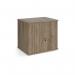 Deluxe double door desk high cupboard 600mm deep - Nebraska Oak DHCCNO