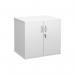 Deluxe double door desk high cupboard 600mm deep - white DHCCWH