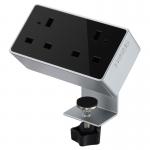 Desktop Power Module 2x 240v UK Sockets Black DM101S2-K
