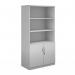 Deluxe combination unit with open top 2000mm high with 4 shelves - white DO20WH