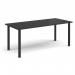 Rectangular black radial leg meeting table 1800mm x 800mm - Black DRL1800-K-BK