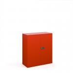 Steel contract cupboard with 1 shelf 1000mm high - red DSC40R