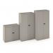 Steel contract cupboard with 1 shelf 1000mm high - silver DSC40S