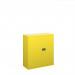 Steel contract cupboard with 1 shelf 1000mm high - yellow DSC40YE