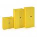 Steel contract cupboard with 1 shelf 1000mm high - yellow DSC40YE