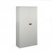 Steel contract cupboard with 3 shelves 1806mm high - goose grey DSC72G