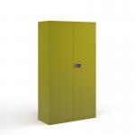 Steel contract cupboard with 3 shelves 1806mm high - green DSC72GN