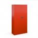 Steel contract cupboard with 3 shelves 1806mm high - red DSC72R