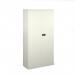 Steel contract cupboard with 3 shelves 1806mm high - white DSC72WH