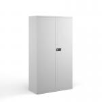 Steel contract cupboard with 3 shelves 1806mm high - white DSC72WH