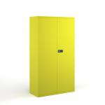 Steel contract cupboard with 3 shelves 1806mm high - yellow DSC72YE