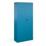 Steel contract cupboard with 4 shelves 1968mm high - blue DSC78BL