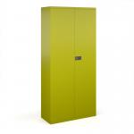 Steel contract cupboard with 4 shelves 1968mm high - green DSC78GN