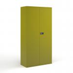 Steel contract cupboard with 4 shelves 1968mm high - green DSC78GN