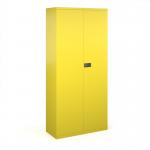 Steel contract cupboard with 4 shelves 1968mm high - yellow DSC78YE