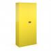 Steel contract cupboard with 4 shelves 1968mm high - yellow DSC78YE