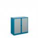 Bisley systems storage low tambour cupboard 1000mm high - blue DST40BL