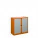 Bisley systems storage low tambour cupboard 1000mm high - orange DST40OR