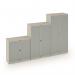 Bisley systems storage medium tambour cupboard 1570mm high - goose grey DST65G