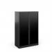 Bisley systems storage medium tambour cupboard 1570mm high - black DST65K