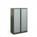 Bisley systems storage medium tambour cupboard 1570mm high - olive green DST65OG