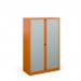 Bisley systems storage medium tambour cupboard 1570mm high - orange DST65OR