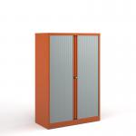 Bisley systems storage medium tambour cupboard 1570mm high - orange DST65OR