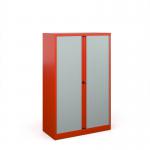 Bisley systems storage medium tambour cupboard 1570mm high - red DST65R