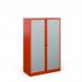 Bisley systems storage medium tambour cupboard 1570mm high - red DST65R