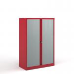 Bisley systems storage medium tambour cupboard 1570mm high - red DST65R