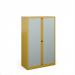 Bisley systems storage medium tambour cupboard 1570mm high - sunflower yellow DST65SY