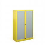 Bisley systems storage medium tambour cupboard 1570mm high - yellow DST65YE