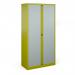 Bisley systems storage high tambour cupboard 1970mm high - green DST78GN