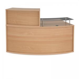 Denver medium curved complete reception unit - beech DVB02-B